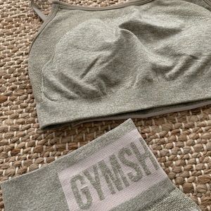 Gymshark Khaki Seamless Set